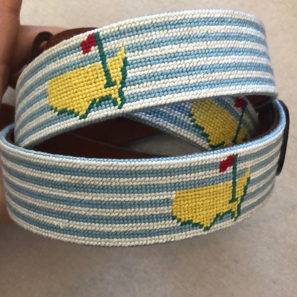 Augusta National blue stripe belt. New